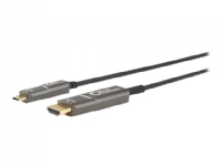 MicroConnect Premium – Adapterkabel – USB-C hane till HDMI hane – 10 m – svart – Active Optical Cable (AOC) 4K60Hz stöd