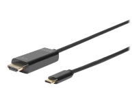 MicroConnect – Adapterkabel – HDMI hane till USB-C hane – 2 m – dubbelt skärmad – svart – inomhus Dolby DTS-HD Master Audio-support Dolby TrueHD-support stöd för 2K 4K60Hz stöd