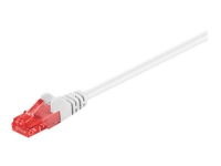 MicroConnect – Nätverkskabel – RJ-45 (hane) till RJ-45 (hane) – 50 cm – 6 mm – UTP – CAT 6 – rund tvinnad – vit (paket om 10)