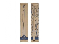 Gaffel Verive 160 mm voksbehandlet træ enkeltpakket i papir – (100 stk.)