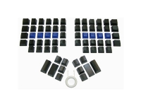 Blanka tangenter Kinesis Black blank caps – til Advantage PC tilbehør - Mus og tastatur - Reservedeler