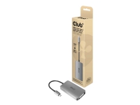 Club 3D – USB/DVI-kabel – dubbel länk – 24 pin USB-C (hane) till DVI-D (hona) – USB 3.2 Gen 1 – 24.5 cm – tumklämmor stöd för 4K