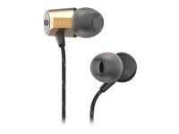 House of Marley Uplift 2.0 – Øreproptelefoner med mik. – i øret – kabling – 3,5 mm jackstik – messing