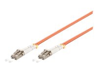 MicroConnect – Nätverkskabel – LC/UPC-multiläge (hane) till LC/UPC-multiläge (hane) – 3 m – fiberoptisk – 50/125 mikron – OM2 – halogenfri – orange