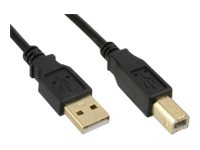 MicroConnect – USB-kabel – USB typ B (hane) till USB (hane) – USB 2.0 – 3 m – svart