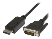 MicroConnect – DisplayPort-kabel – dubbel länk – DisplayPort (hane) till DVI-D (hane) – 5 m – tumskruvar