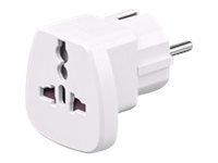 MicroConnect Universal adapter – Adapter för effektkontakt – vit
