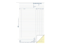 Avery Zweckform - Timeskjema - 40 ark - A4 - dublett - karbonfri Papir & Emballasje - Spesial papir - Fortrykte skjemaer