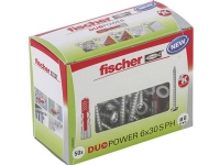 Fischer DUOPOWER 6x30 S PH LD 2-komponent rawplug 30 mm 6 mm 535463 50 stk Verktøy & Verksted - Skruefester - Rawplugs & Dowels