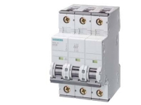 SIEMENS Automatisk säkring C 10A 3-poligC-karaktäristik6kA kortslutningskapacitet400AC 60VDC 54 mm bred