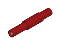 SKS Hirschmann LAS S G Sikkerhedslamelstik Stik, lige Stift-diameter: 4 mm Rød 1 stk Strøm artikler - Verktøy til strøm - Laboratoriemåleutstyr