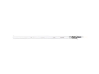 Interkabel AC 100-25 Koaxialkabel Ytterdiameter: 6,90 mm 75 Ω 120 dB Vit 25 m