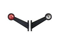 Fristom Omrids-markeringslygte Positionslys højre, benstre 12 V, 24 V Rød, Hvid Bilpleie & Bilutstyr - Transportutstyr - Tilhengerutstyr