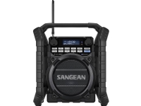 Byggplatsradio Sangean Utility-40 DBT DAB+ FM Batteriladdning uppladdningsbar vattentät stöttålig Svart