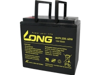 Lång WPL55-12 WPL55-12 Blybatteri 12 V 55 Ah Blyfilt (B x H x D) 226 x 214 x 135 mm M6-skruvanslutning Låg självurladdning underhållsfri