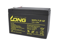 Lång WPL7.2-12 WPL7.2-12 Blybatteri 12 V 7,2 Ah Blyfilt (B x H x D) 151 x 102 x 65 mm Plattkontakt 6,35 mm Låg självurladdning underhållsfri