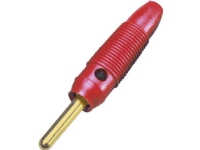 BKL Electronic 072149/G Bananstik Stik, lige Stift-diameter: 4 mm Rød 1 stk Strøm artikler - Verktøy til strøm - Laboratoriemåleutstyr