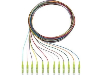 Rutenbeck 228040202 Fiberoptisk kabel Kontaktkabel Kabel [12x LC-kontakt – 12x öppen ände] Multimode OM5