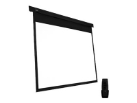 Multibrackets M Motorized Projection Screen Black Edition - Projektorduk - takmontering - motoriserad - 90 (229 cm) - 16:9 - Matte White - svart