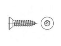 TOOLCRAFT TO-5380188 Sikkerhedsskruer 5.5 mm 75 mm Invendig sekskant 88115 Rustfrit stål A2 100 stk