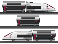 Märklin TGV Duplex, Jernbane- og togmodell, HO (1:87), Gutt/Jente, Plast, 5 stykker, Sort, Hvit Hobby - Modelltog - Begynnersett