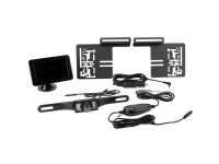 Eufab Trådløst bakkamerasystem Afstands-hjælpelinjer Sugefod, Nummerplademontering Sort