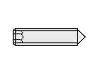 TOOLCRAFT 839851 Pinolskrue M6 10 mm Stål 20 stk