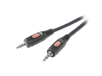 SpeaKa Professional SP-7870216 Jack Audio Tilslutningskabel [1x Jackstik 3,5 mm - 1x Jackstik 3,5 mm] 1.50 m Sort
