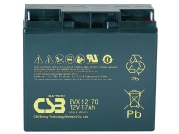 CSB Battery EVX 12170 EVX12170 Blybatteri 12 V 17 Ah Blyfilt (B x H x D) 181 x 167 x 76 mm M5-skruvanslutning Cykelstabil underhållsfri låg