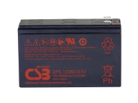 CSB Battery UPS 123606 high-rate Blybatteri 12 V 7 Ah Blyfleece (B x H x T) 151 x 99 x 51 mm Fladstik 6,35 mm Vedligeholdelsesfri, Lav selvafladning Batterier - Blybatterier