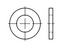 Mellemlægsskive 26 mm 40 mm Stål 200 stk TOOLCRAFT TO-6865809