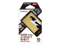 Fujifilm Instax Mini Contact Sheet - Hurtigvirkende fargefilm - instax mini - ISO 800 - 10 eksponeringer Foto og video - Analogt kamera - Øyeblikkelig kamera