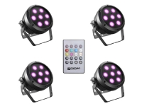 Cameo ROOT PAR 4 SET 1 LED-PAR-projektør Antal LEDer: 7 4 W Sort