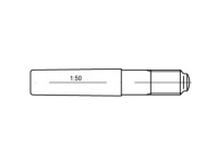 TOOLCRAFT TO-5437032 Konisk spik 6 mm stål 25 st