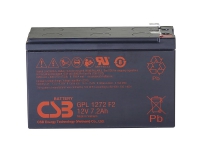 CSB Battery GPL 1272 GPL1272-F2FR Blybatteri 12 V 7,2 Ah Blyfilt (B x H x D) 151 x 98 x 65 mm Platt kontakt 6,35 mm Underhållsfritt låg självavladdning