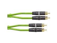 Cordial CEON DJ RCA 0,6 G Audio Connector Cable [1x RCA – 1x RCA] 0,60 m Grön (Neon)