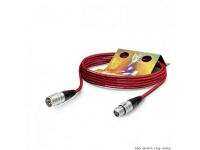 Sommer Cable SGHN-1500-RT XLR-anslutningskabel [1x XLR-uttag 3-stift – 1x XLR-kontakt 3-stift] 15,00 m Röd