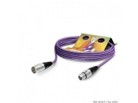 Sommer Cable SGHN-0300-VI XLR Tilslutningskabel [1x XLR-bøsning 3-polet – 1x XLR-stik 3-polet] 3.00 m Violet