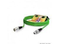 Sommer Cable SGHN-0300-GN XLR-anslutningskabel [1x XLR-uttag 3-stift – 1x XLR-kontakt 3-stift] 3,00 m Grön