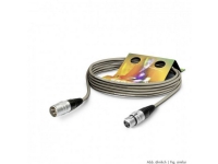 Sommer Cable SGHN-0300-GR XLR-anslutningskabel [1x XLR-uttag 3-stift – 1x XLR-kontakt 3-stift] 3,00 m Grå