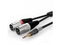 Sommer Cable HBA-3SM2-0300 Audio Adapterkabel [1x XLR-stik 3-polet - 1x Jackstik 3,5 mm] 3.00 m Sort TV, Lyd & Bilde - Musikkstudio - Kabler & Kontakter