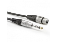 Sommer Cable HBP-XF6S-0090 Audio Adapterkabel [1x Jackstik 6.3 mm (stereo) - 1x XLR-bøsning 3-polet] 0.90 m Sort