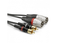 Sommer Cable HBP-M2C2-0300 Audio Adapterkabel [2x Cinch-stik - 2x XLR-stik 3-polet] 3.00 m Sort TV, Lyd & Bilde - Musikkstudio - Kabler & Kontakter