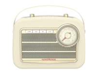 Bordsradio Nordmende Transita 130 DAB+ FM Batteriladdningsfunktion Väckningsfunktion Uppladdningsbar Beige