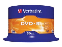 Verbatim – 50 x DVD-R – 4.7 GB 16x – matt silver – spindel