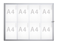 MAUL MAULextraslim, 655 x 931 x 27 mm, aluminium, glass, plast, aluminium interiørdesign - Tilbehør - Brosjyreholdere