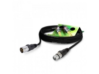 Sommer Cable GA1B-0250-SW-SW XLR Tilslutningskabel [1x XLR-bøsning 3-polet – 1x XLR-stik 3-polet] 2.50 m Sort