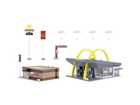 McDonalds lynrestaurant med McCafé H0 Vollmer 43635