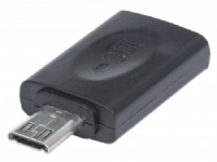 Manhattan 151481 Micro-USB 5-pin Micro-USB 11-pin Svart