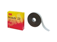 3M Scotch 23 Vulkaniserende tape sort 38mmx9,15m For primær isolation op til 69kV. Selvvulkaniserende. Papir & Emballasje - Emballasjeteip - Emballasjeteip